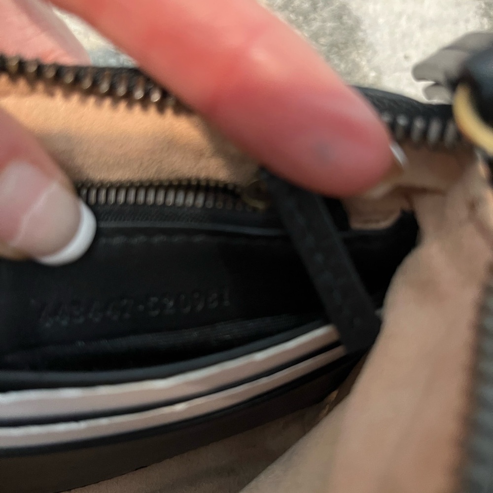 GUCCI MARMONT Mini Chain Bag Crossbody Black Gold Chain Mint - Picture 11 of 13